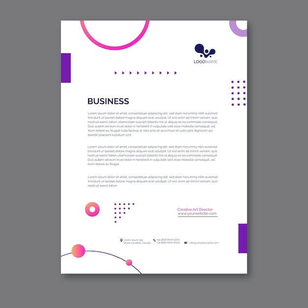 General business letterhead template