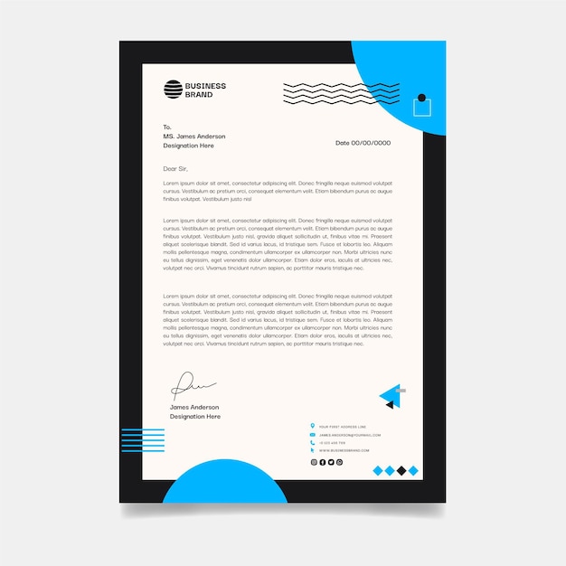 General business letterhead template