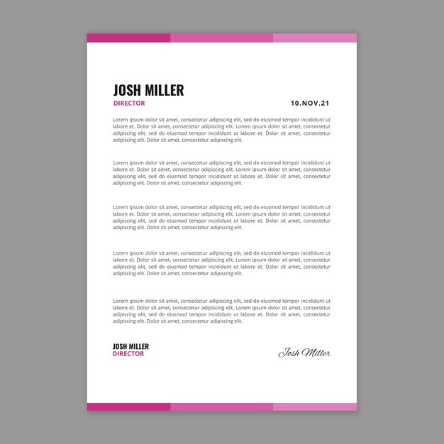 General business letterhead template