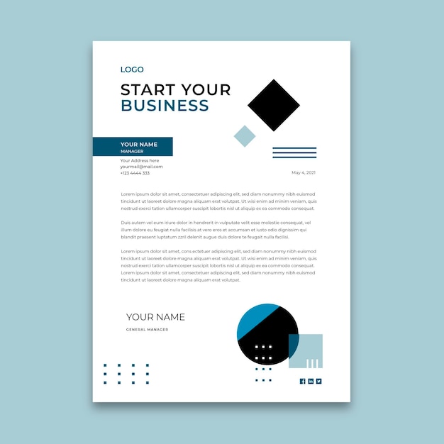 General business letterhead