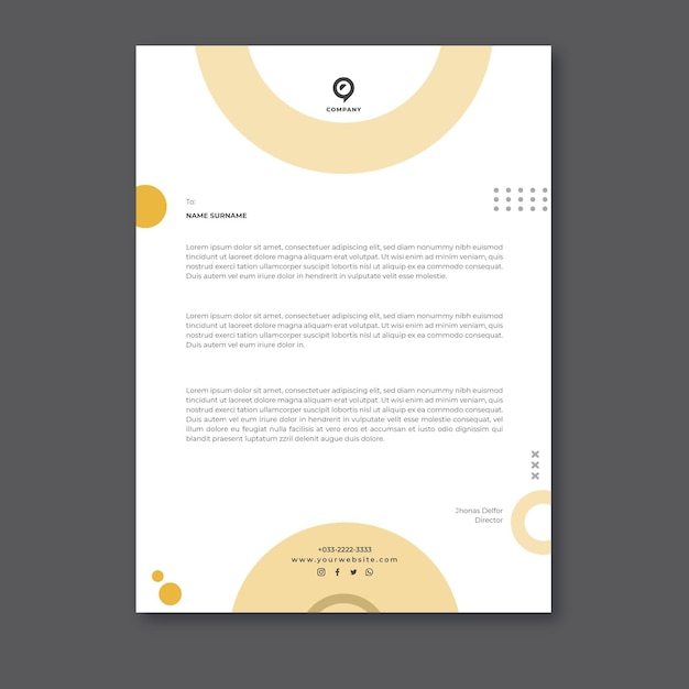 General business letterhead