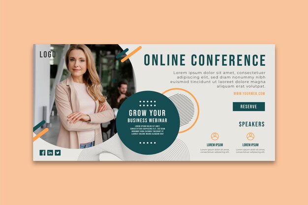 General business online conference banner