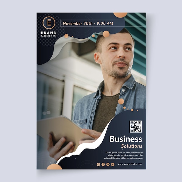 General business poster template