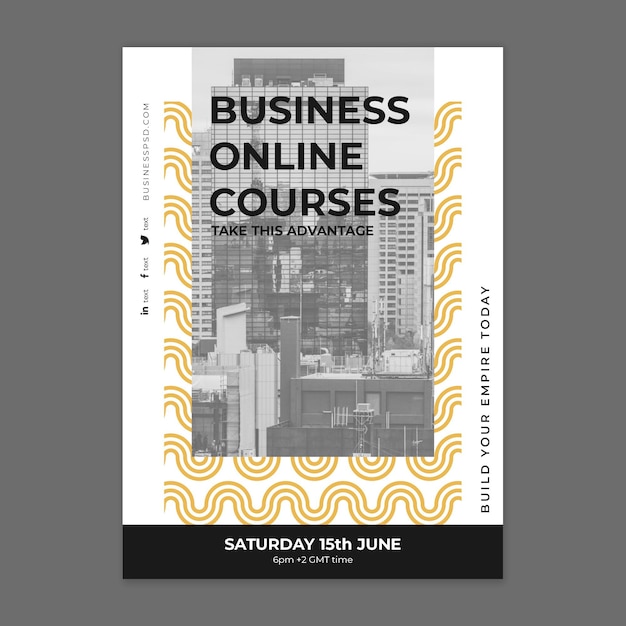 general business poster template
