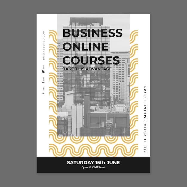 General business poster template