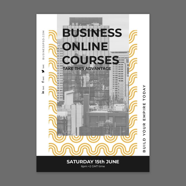 general business poster template