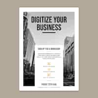 Free vector general business poster template