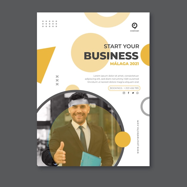 Free vector general business poster