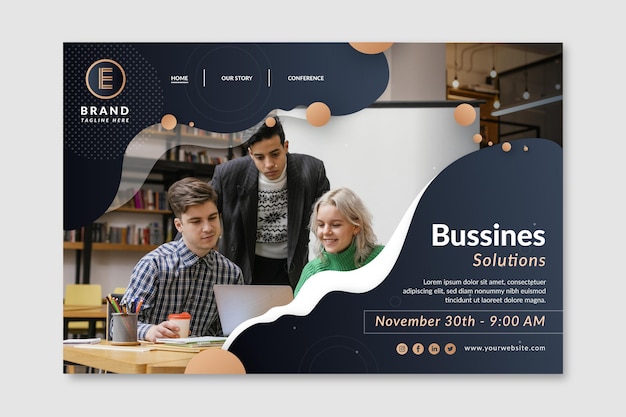 Free vector general business web template