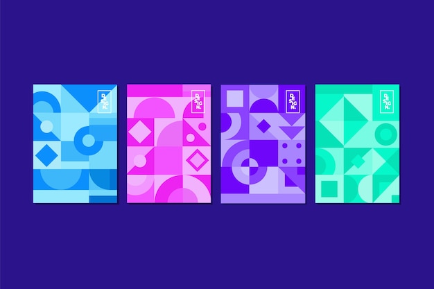 Geometric abstract cover collection