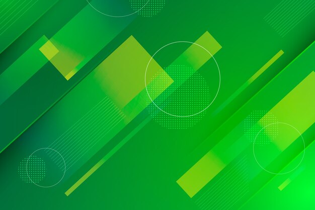 Geometric abstract green background