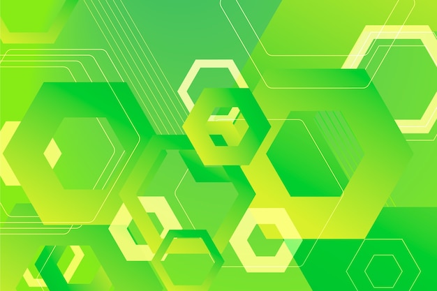 Geometric abstract green background