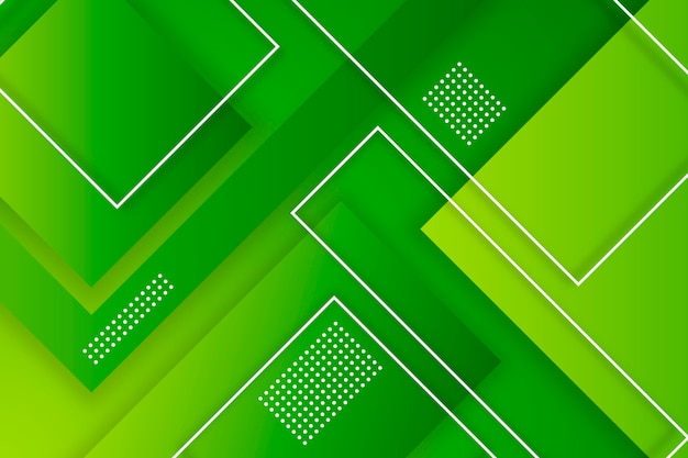 Free vector geometric abstract green background