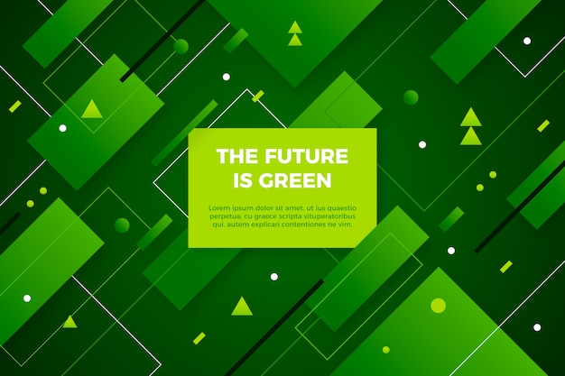 Free vector geometric abstract green background