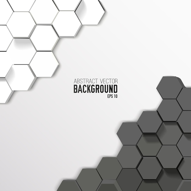 Geometric abstract hexagonal background