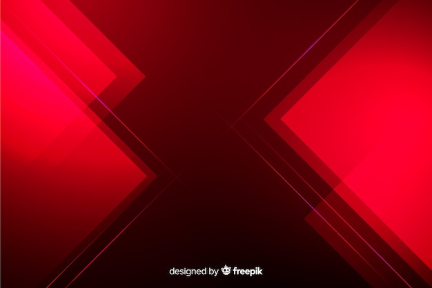 Free vector geometric abstract red lights background