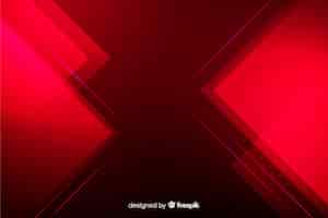 Free vector geometric abstract red lights background