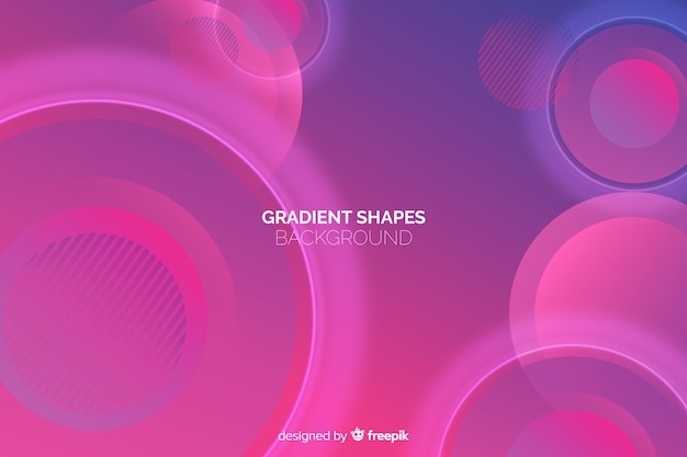 Free vector geometric abstract shapes background