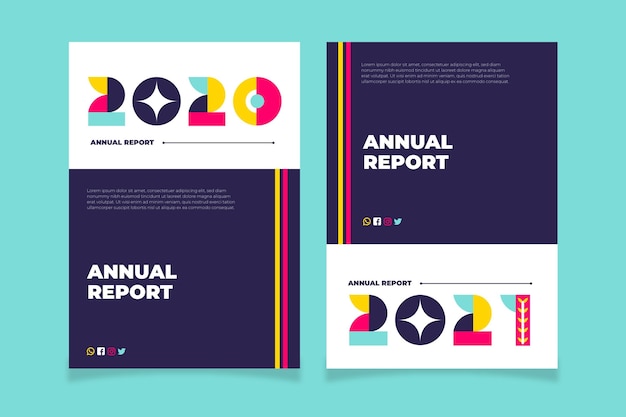 Geometric annual report 2020-2021 templates