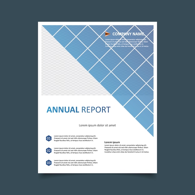 Geometric annual report template