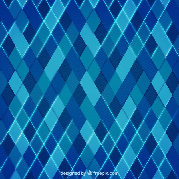 Geometric background in blue tones