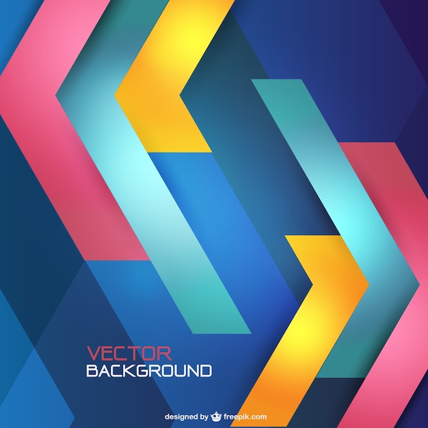 Free vector geometric background in blue and yellow tones