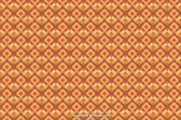 Geometric background in brown and orange colors