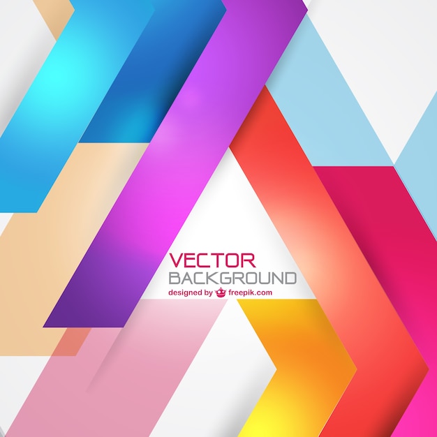 Free vector geometric background in cheerful tones