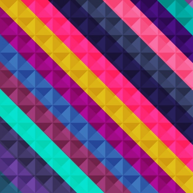 Vettore gratuito mosaico sfondo geometrico colorato