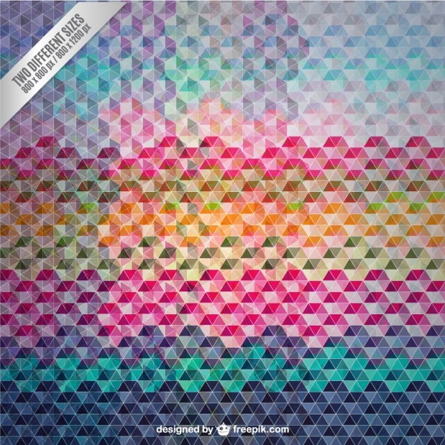 Free Vector geometric background in colorful style