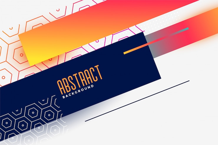 Free Vector geometric background design in abstract style