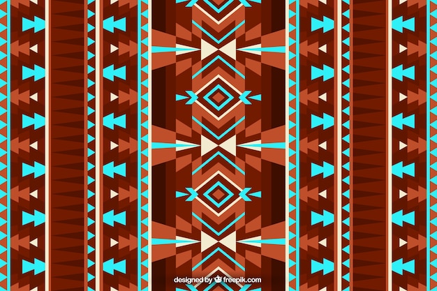 Free vector geometric background in ethnic style