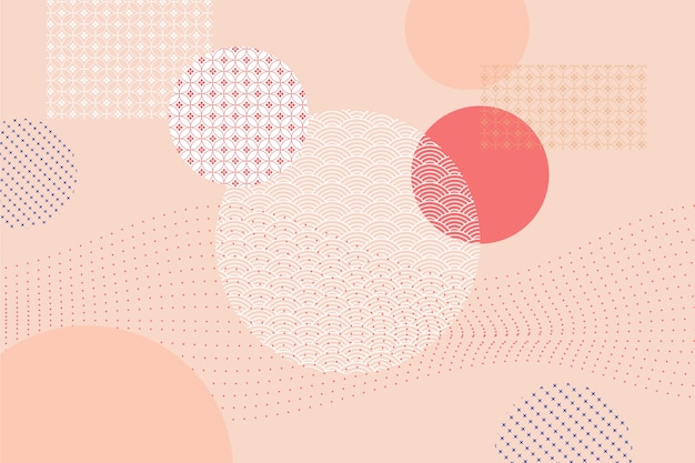 Geometric background in japanese style concept