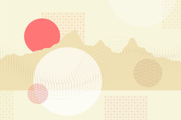 Geometric background in japanese style