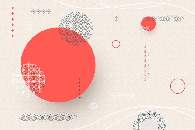 Geometric background in japanese style