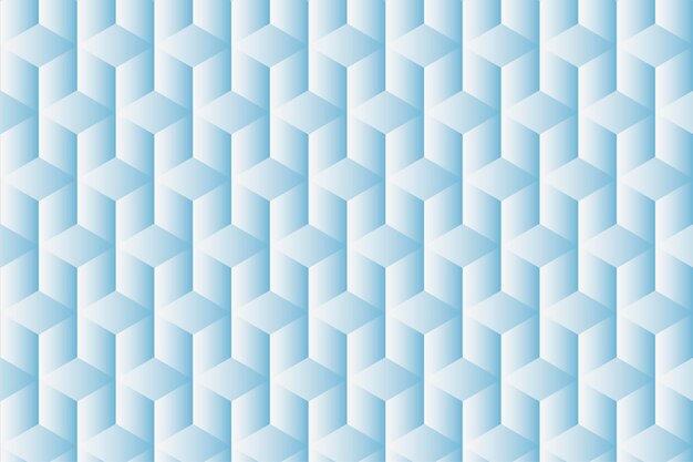 Geometric background vector in blue cube patterns