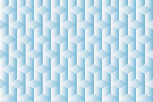 블루 큐브 패턴의 기하학적 배경 벡터