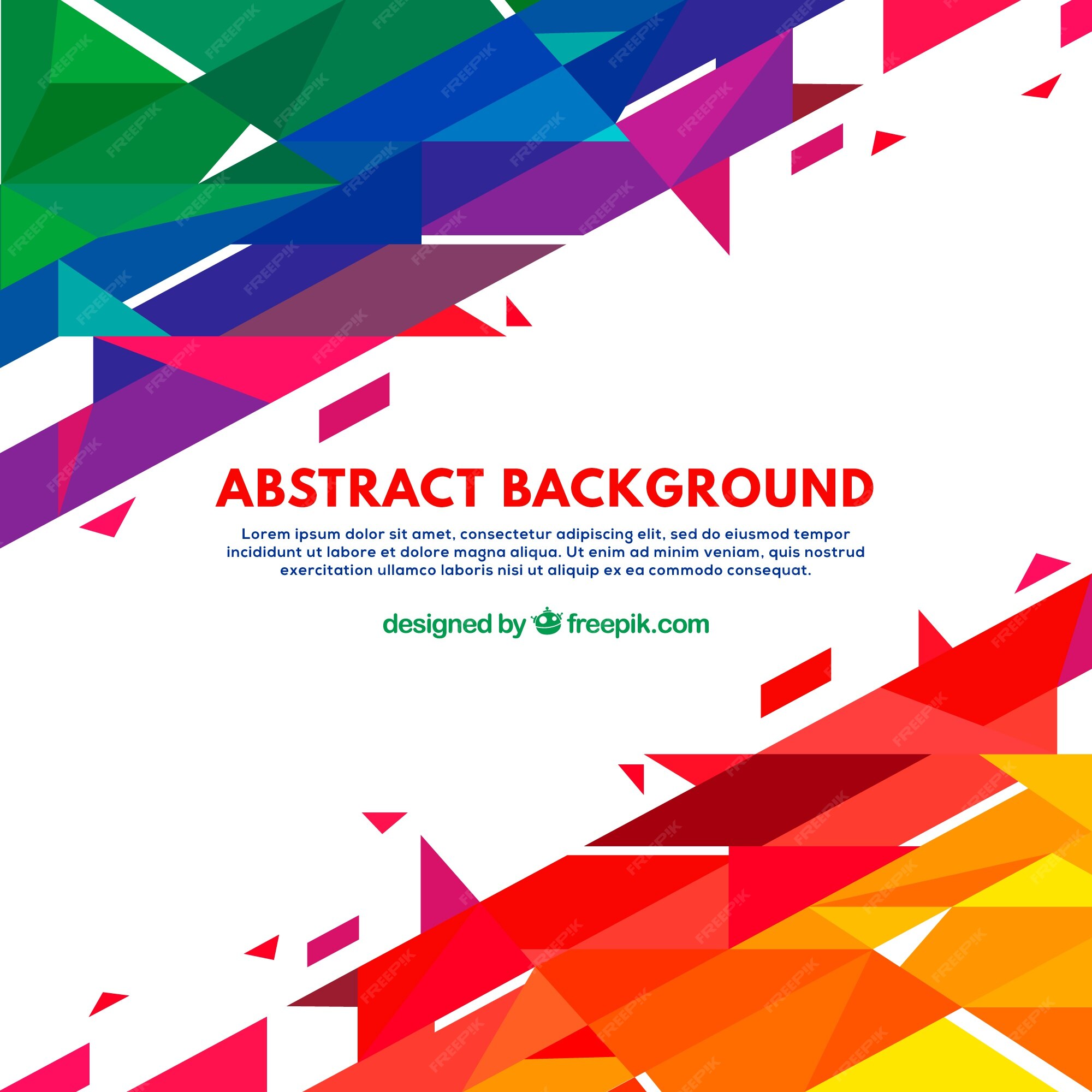 Free Vector | Geometric background with abstract style