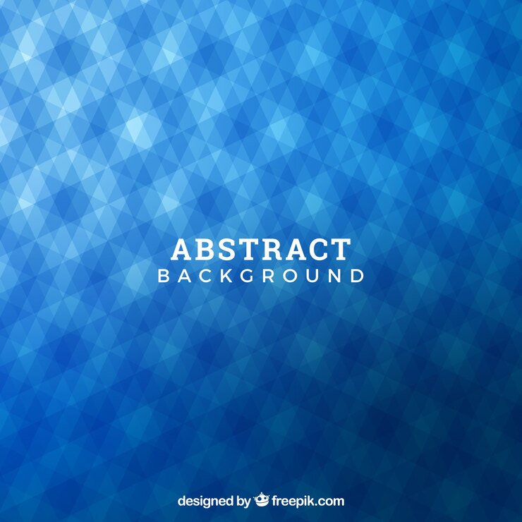 Free Vector geometric background with a blue pattern