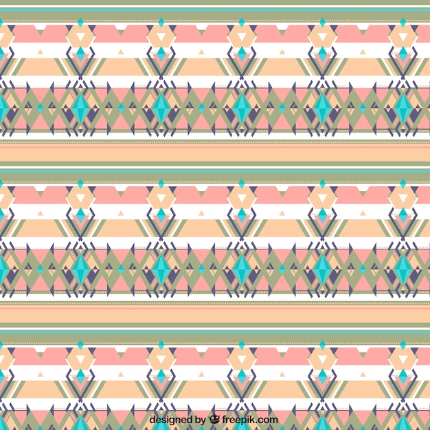 Geometric background with colored shapes in boho style