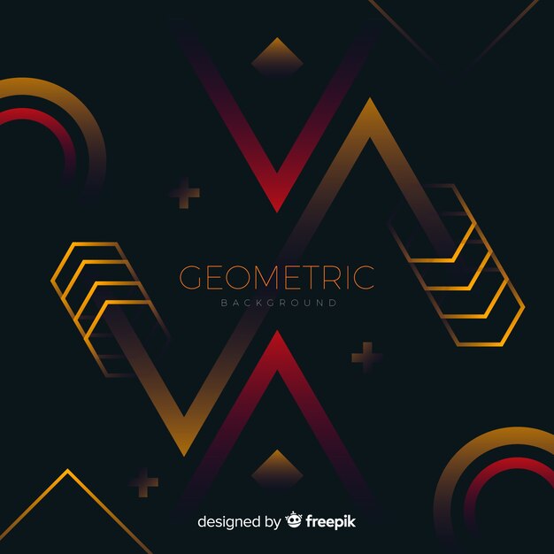 Geometric background with gradient shapes