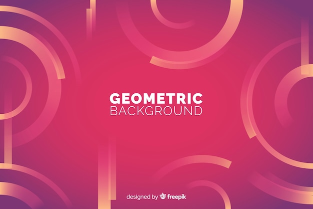 Geometric background with gradients