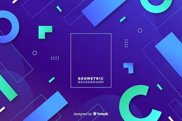 Geometric background with gradients