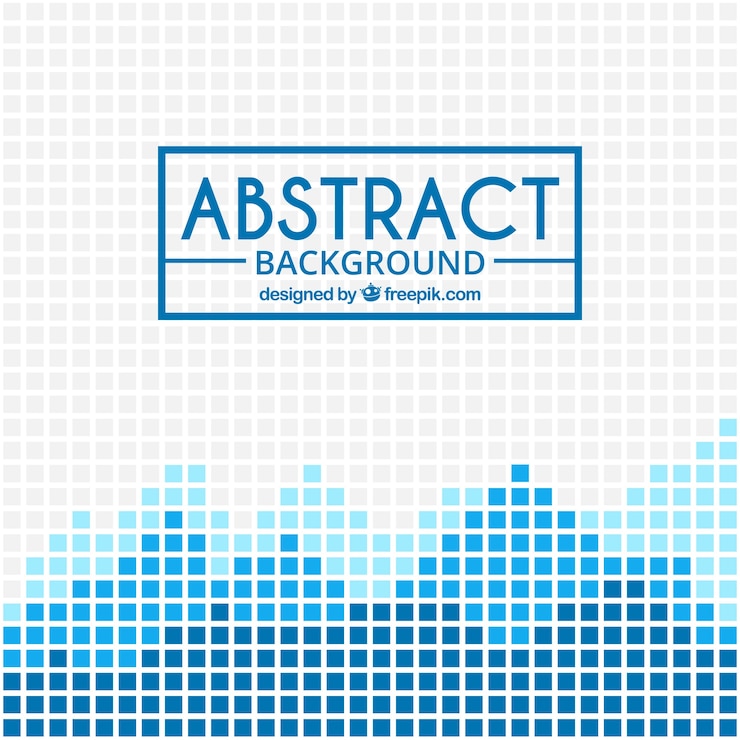 Free Vector geometric background with squares in blue tones