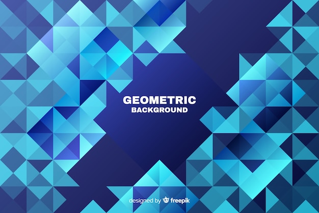 Geometric background with triangles