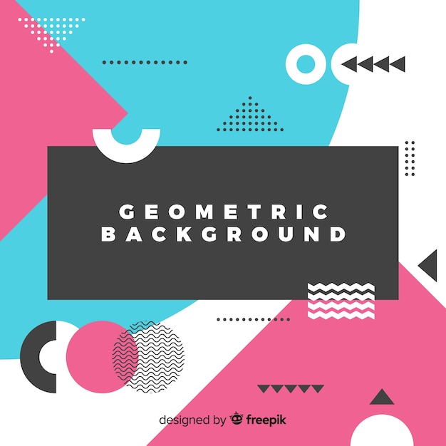 Free vector geometric background