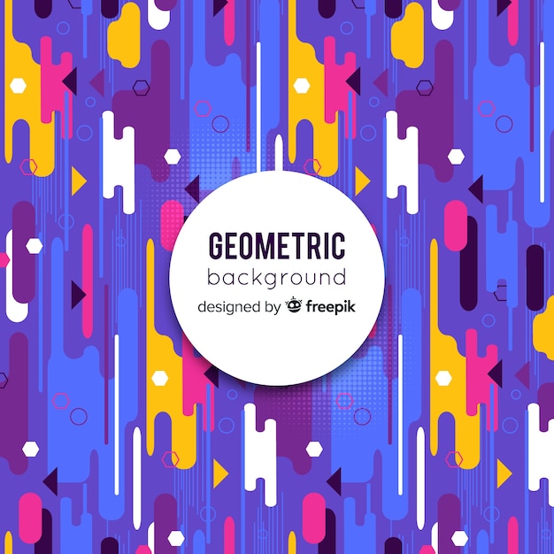 Free vector geometric background