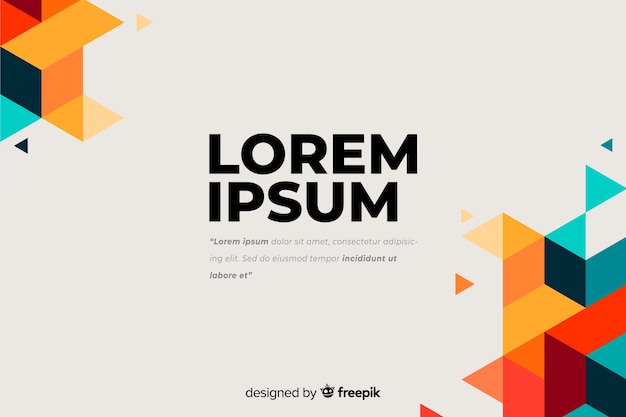 Geometric background Premium Vector