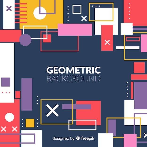 Free vector geometric background