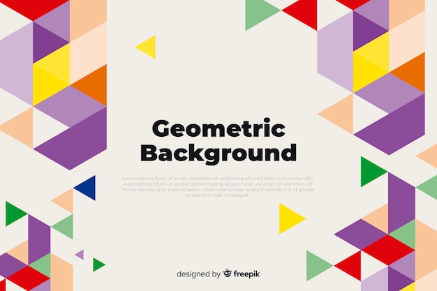 Free vector geometric background